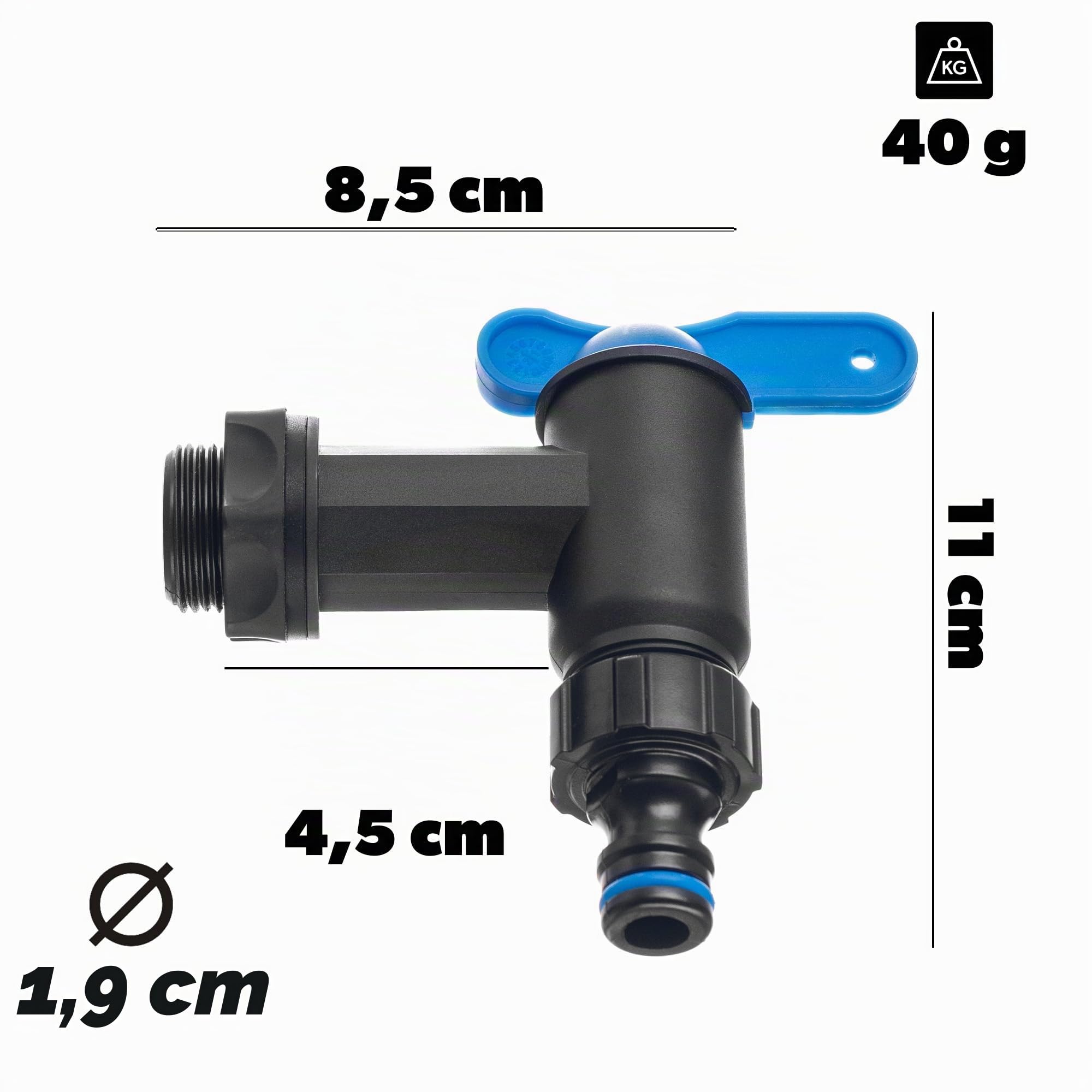 KADAX 2X Regentonne 125 Liter mit Regensammler, Auslaufhahn & Anschlussset B, modularer Regenwassertonne aus robustem Kunststoff, großer Regenwassertank für Garten (Mokka)
