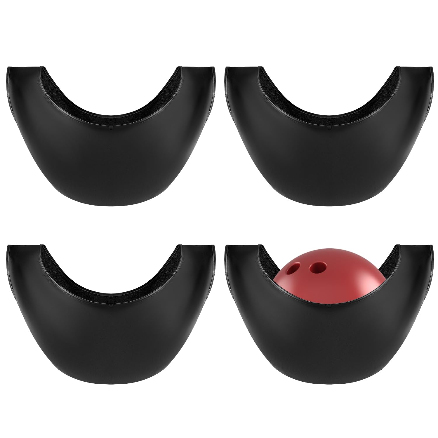 QWORK Microfiber Bowling Ball Protection and Cleaning Towel - 4 Pack Ultra-Absorbent, Durable, Washable Ball Protector