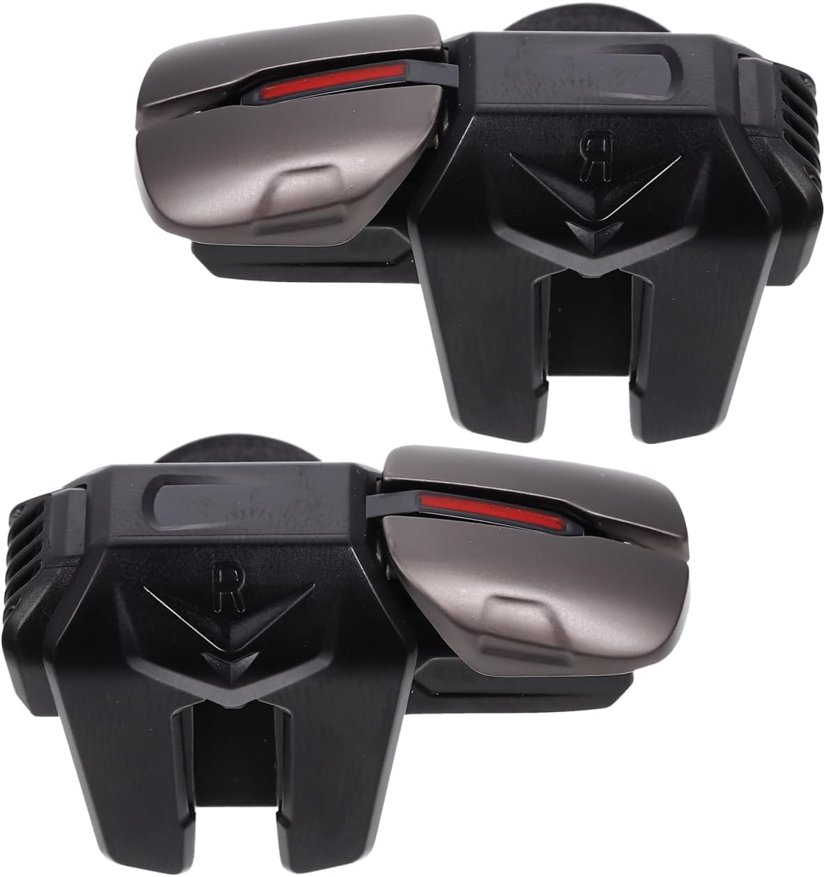 ibasenice Six-Finger Linkage Game Handle Triggers Lightweight Portable Gaming Trigger Set for Mobile Phones Sturdy Game Controller Pair