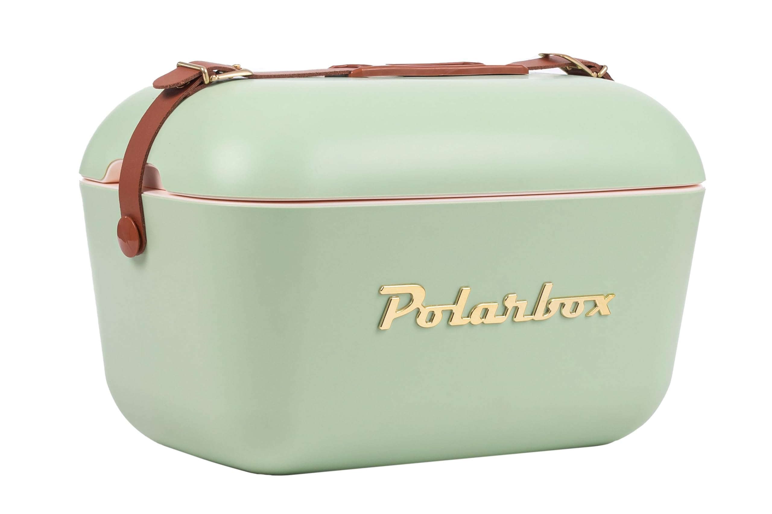 Polarbox Contenitore refrigerante classico da 12 litri, verde oliva, per spiaggia, picnic e feste, coperchio convertibile, contenitore per il pranzo, scatola termica refrigerante