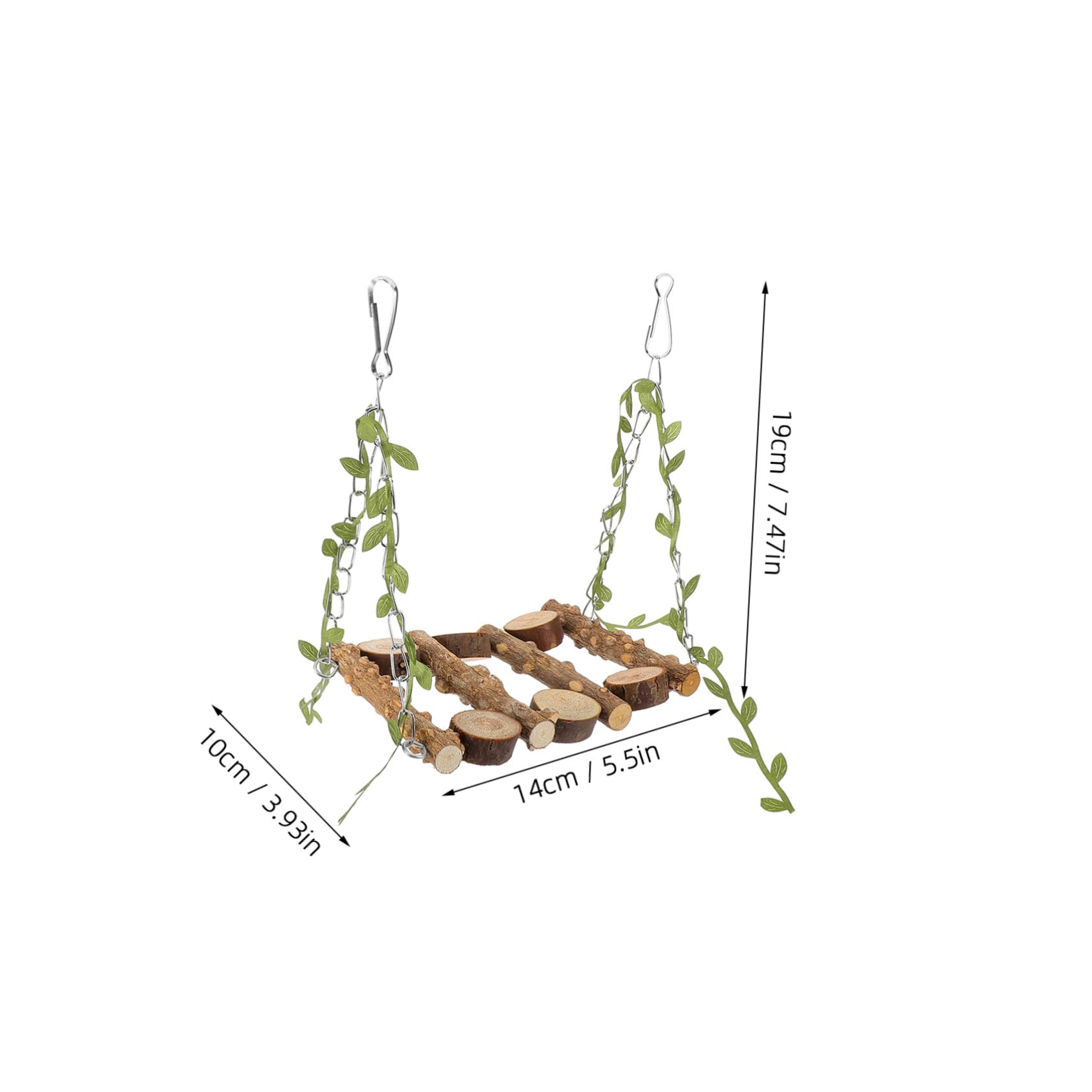 BCOATH Parrot Swing Perch for Birds Hanging Design for Parrots Engaging Chewing and Play Activity for Parakeets and Cockatiels Bird Supplies