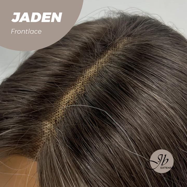 Miniatura 4 de JADEN - Peluca de encaje frontal precortada, balayage, rubio degradado, pelucas sintéticas para mujer, pelucas sintéticas naturales para uso diario
