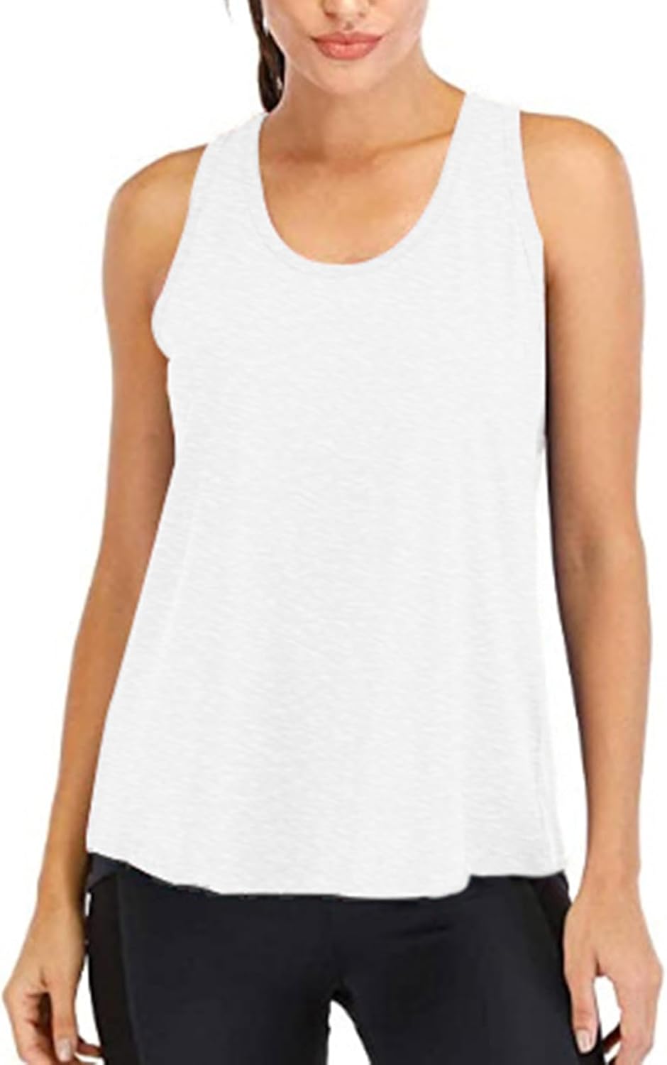 Women’s Racerback Workout Tank Tops Loose Fit Sleeveless Athletic Gym Yoga Running Tops T Shirts - Image 2