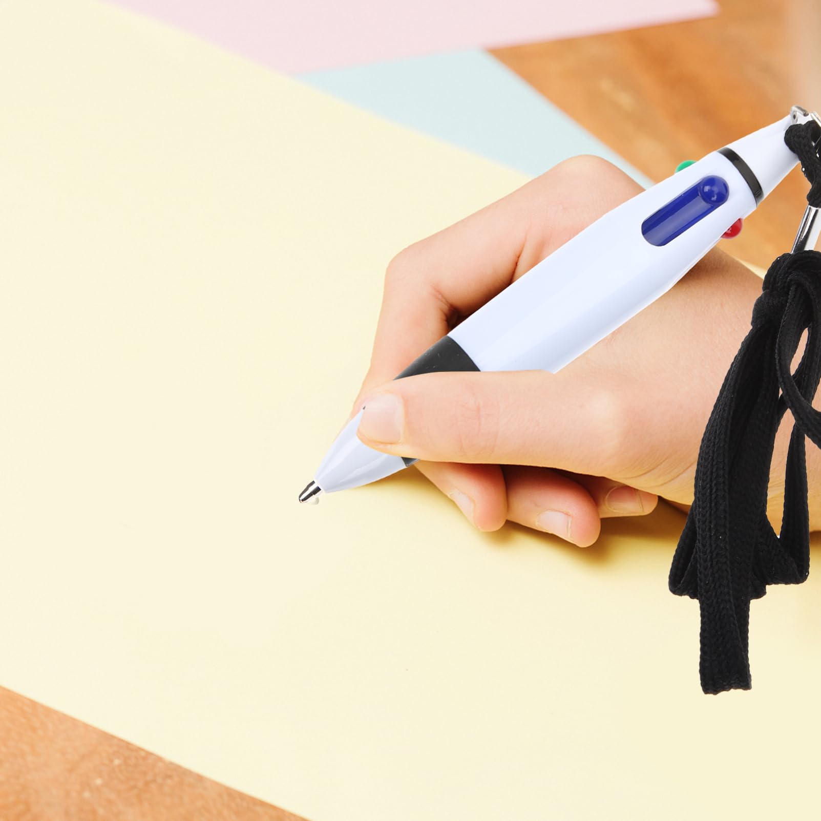 4 Ensembles Stylo À Bille Rétractable Stylos Noirs Pointe Fine Recharges Stylos Effaçables Décor Stylo D'amour Multi Étui À Stylo Plume Surligneurs Plastique Black 10 Pièces * 4