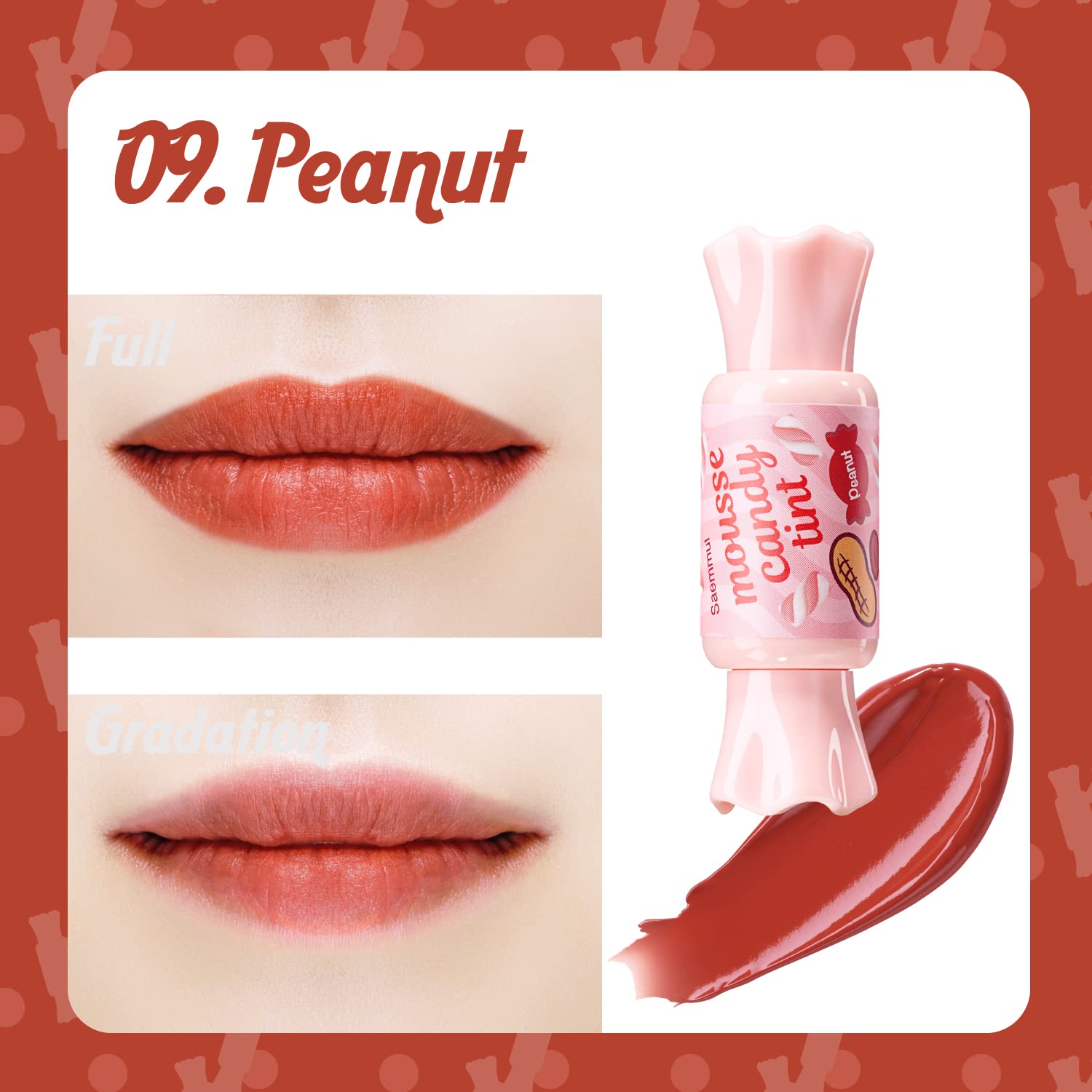 Amazon.com: THESAEM Saemmul Mousse Candy Tint #9 Peanut Mousse