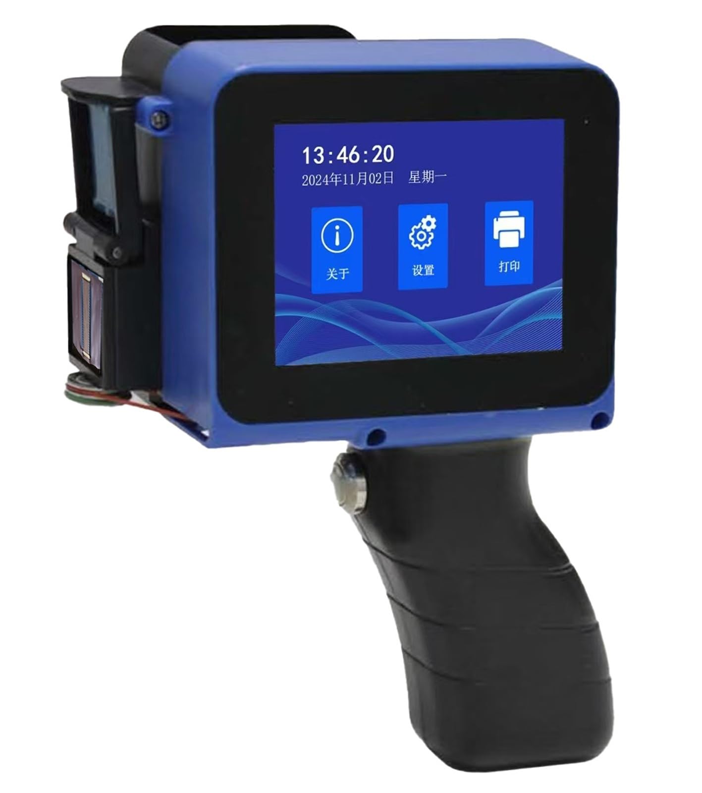 Stampante portatile, Mini stampante a getto d'inchiostro portatile 12,7 mm data batch QR macchina for codici a barre inchiostro ad asciugatura rapida for bottiglia di cartone metallo Woo