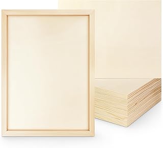 8 Pack Wood Canvas 10x14 Inch Wood Panels Smooth Surface Wooden Boards for Crafts Painting Panel Oil Watercolor Art DIY Cratfs by Artists & Hobbyists