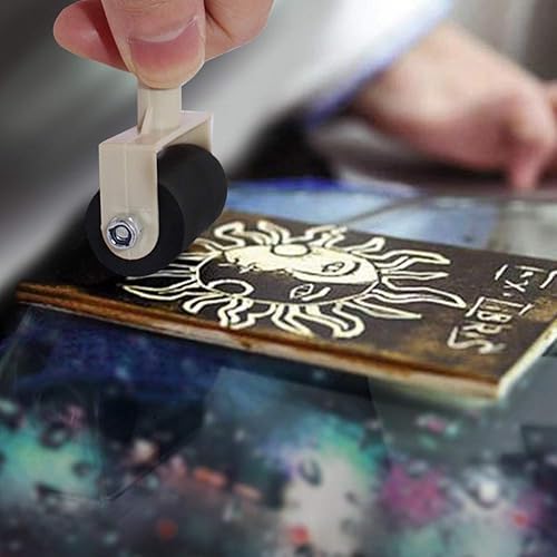 Miniatura 5 de 3 rodillos de goma para sellar bloques de pintura de tinta, papel tapiz y manualidades (1.37, 2.36 y 3.93 pulgadas)