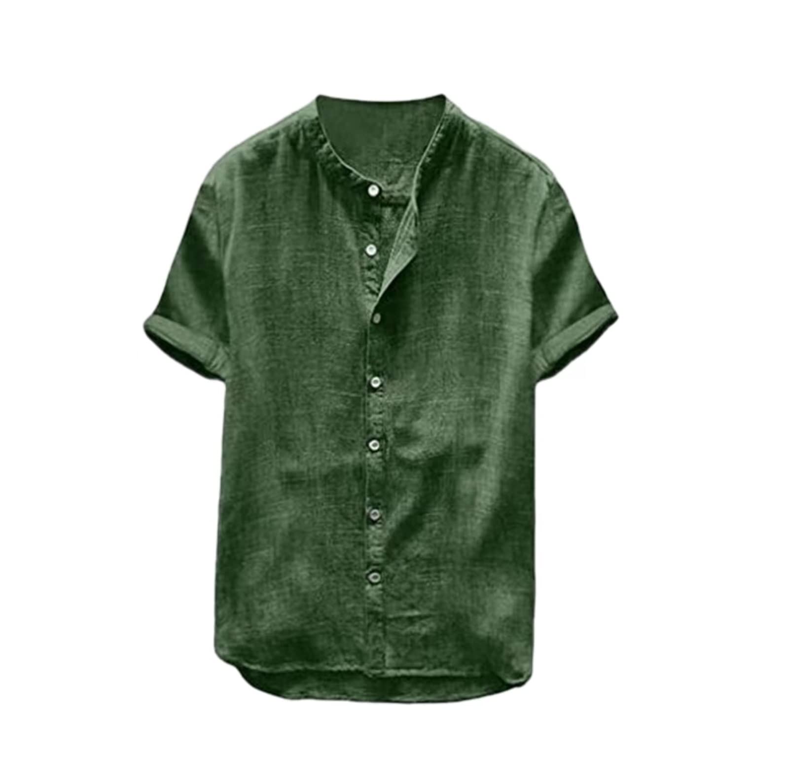 Chemise manche courte homme légère en taille L pour rester au frais sans transpirer