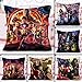ZHAOCC Kissenbezug 6 Sätze Leinen Hug Kissenbezug Marvel Avengers Infinite War Waist Kissenbezug Dekorative Kissenbezug 45X45Cm