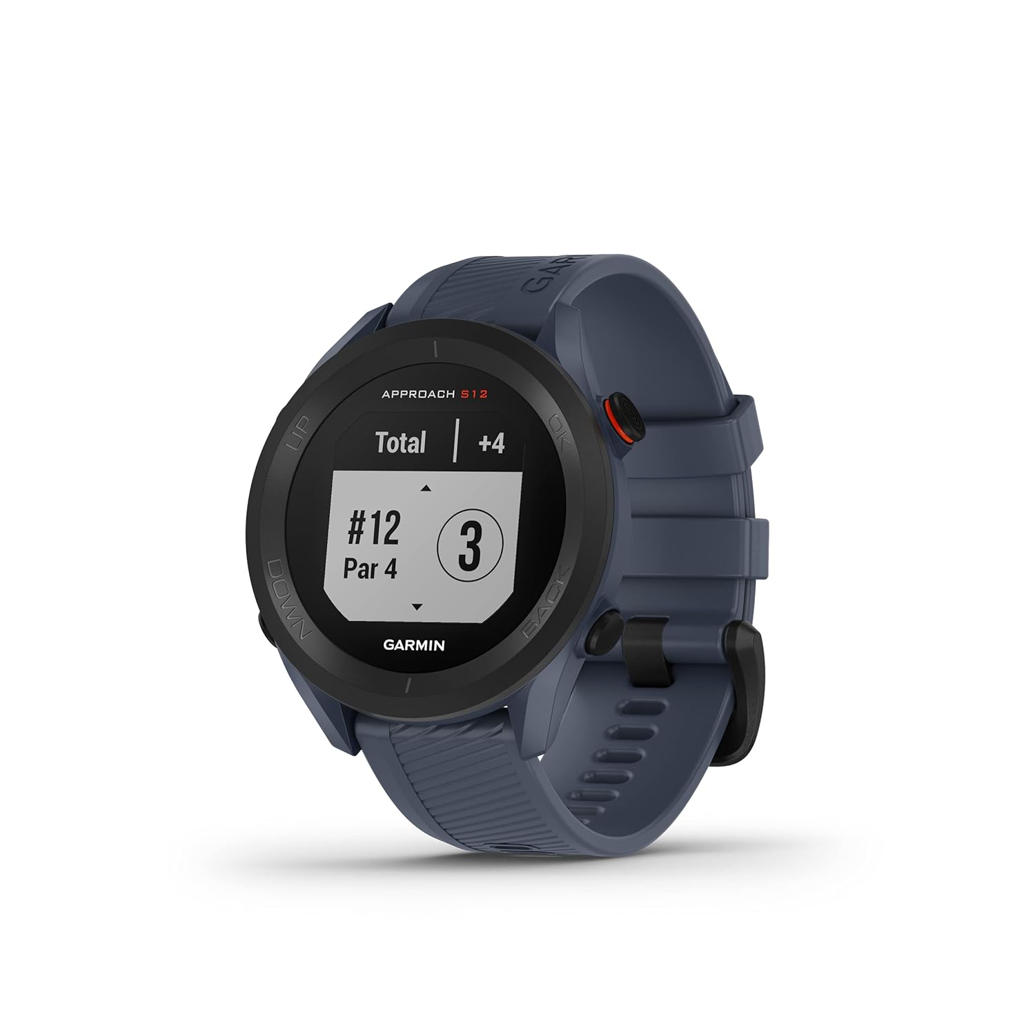 Garmin Approach S12 GPS 44mm Golf watch, essential on course features, pre loaded with 43,000 courses, up to 30 hours in GPS mode, Granite Blue - Image 5