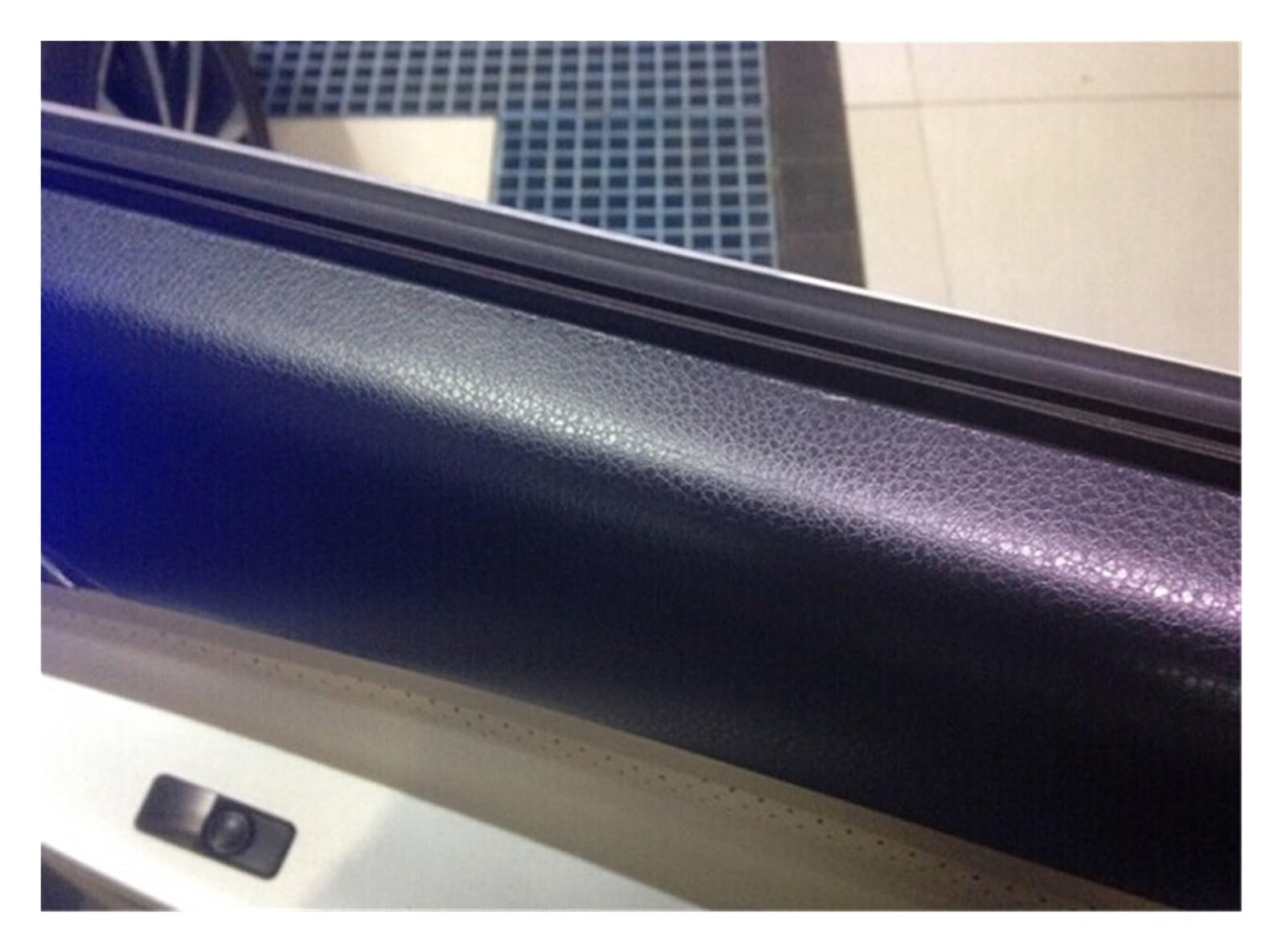 Auto Folie,Auto Folierung Schwarzes Ledermuster PVC-Klebstoff-Vinyl-Film-Aufkleber für Auto-Karosserie-Innen-Dekoration Vinyl-Wrap-Auto-Leder-Film(Brown,50cm x 300cm)