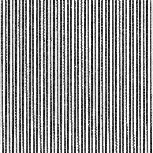 KIYOHARA 生地 ストライプ ブロード約110cm巾 長さ1m単位 カット Col.BK ブラック KOF-29のサムネイル