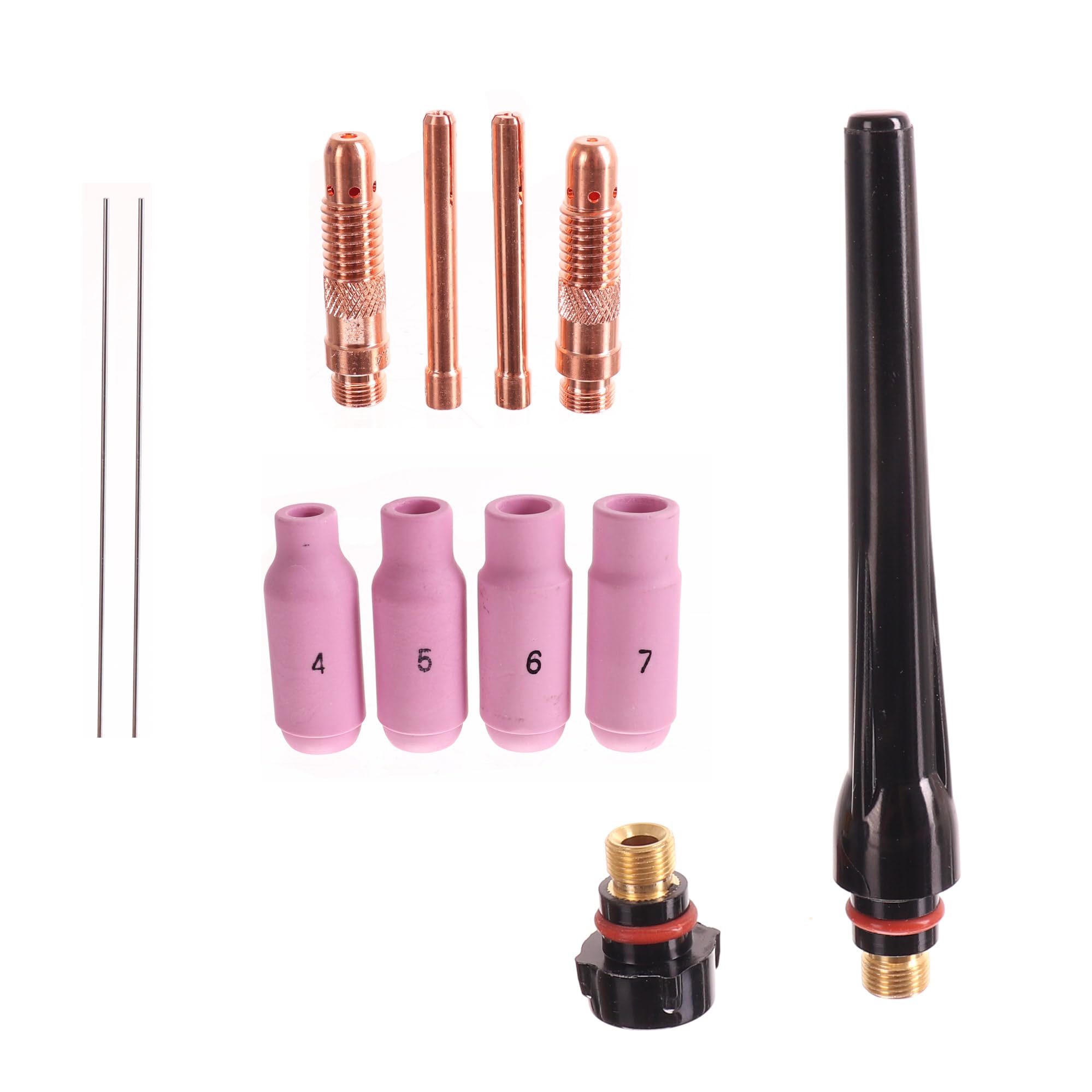 TC Technic – Antorcha de soldadura TIG SR-26 – 4 m – Conector de 13 mm | Antorcha flexible con mango ergonómico – para equipos de soldadura TIG – комплектa con accesorios para trabajos de soldadura.