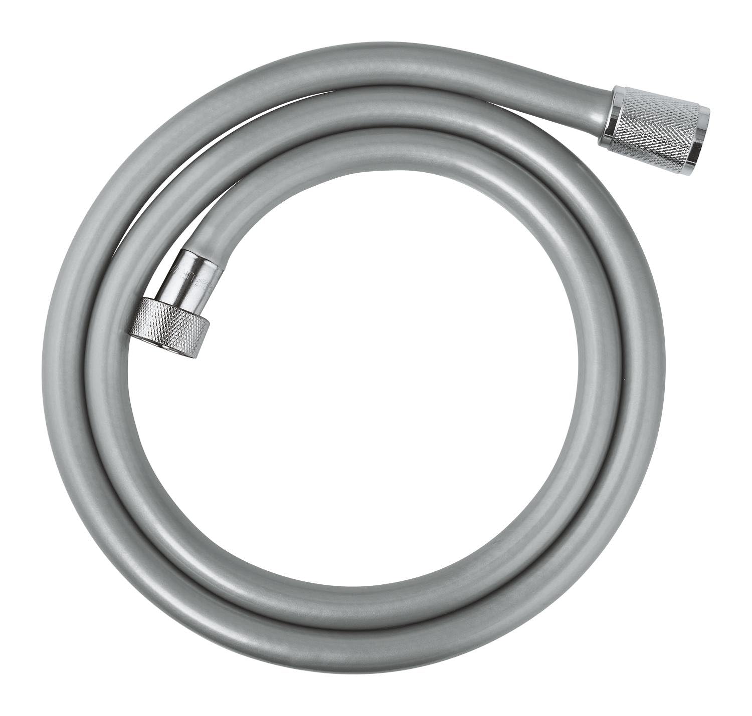GROHE VitalioFlex Trend - Smooth Shower Hose 1.25 m (Tensile Strength 50 kg, Pressure Resistance Up to 5 Bar, Heat Resistance 70°C, Universal Connection G 1/2'' x 1/2''), Chrome, 22114000