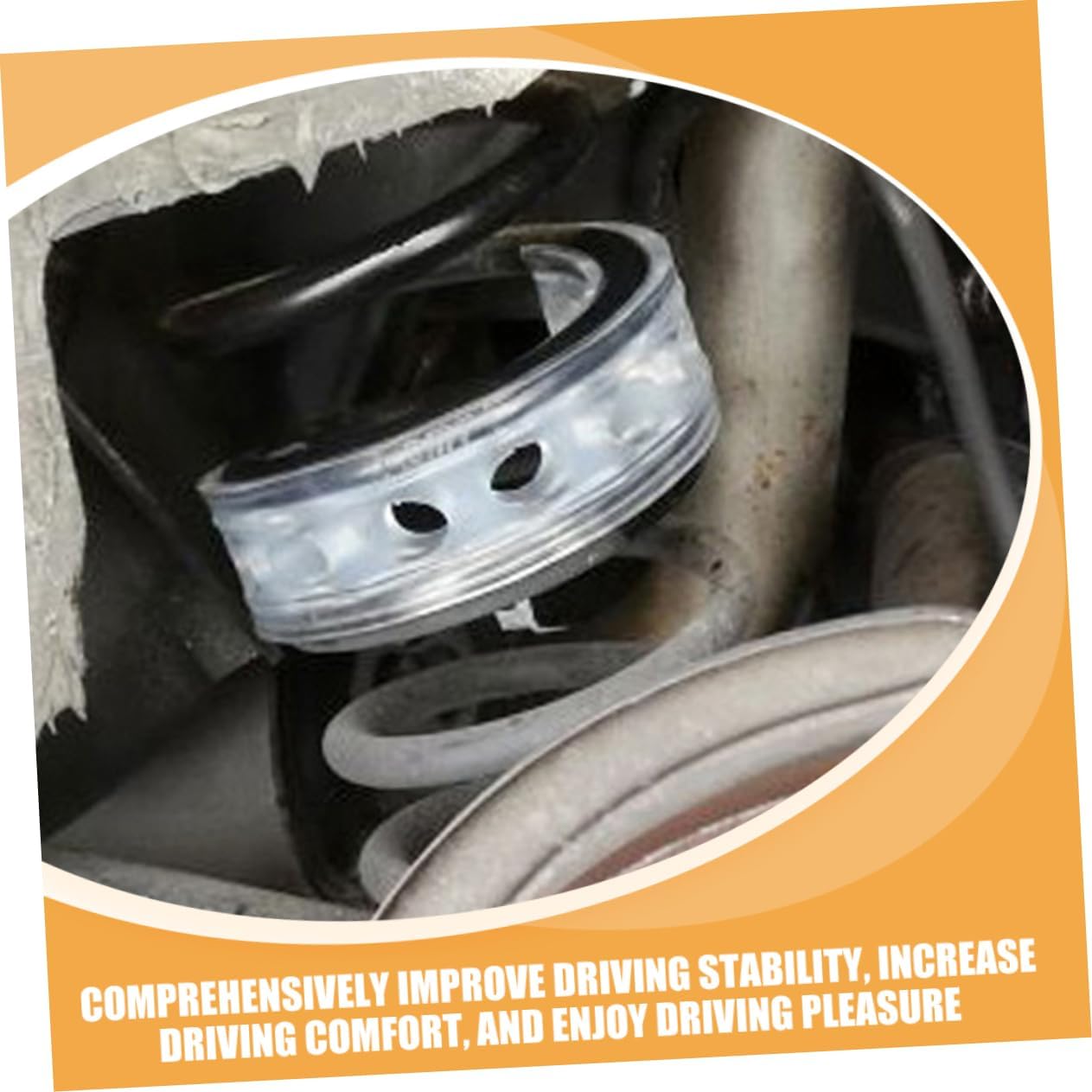 Ciieeo 4pcs Spring Shock Absorber Glue Buffers Car Bumper Cushion Car Shock Bushings Absorbers Shock Absorber Auto Bumper Cushion Transparent Rubber