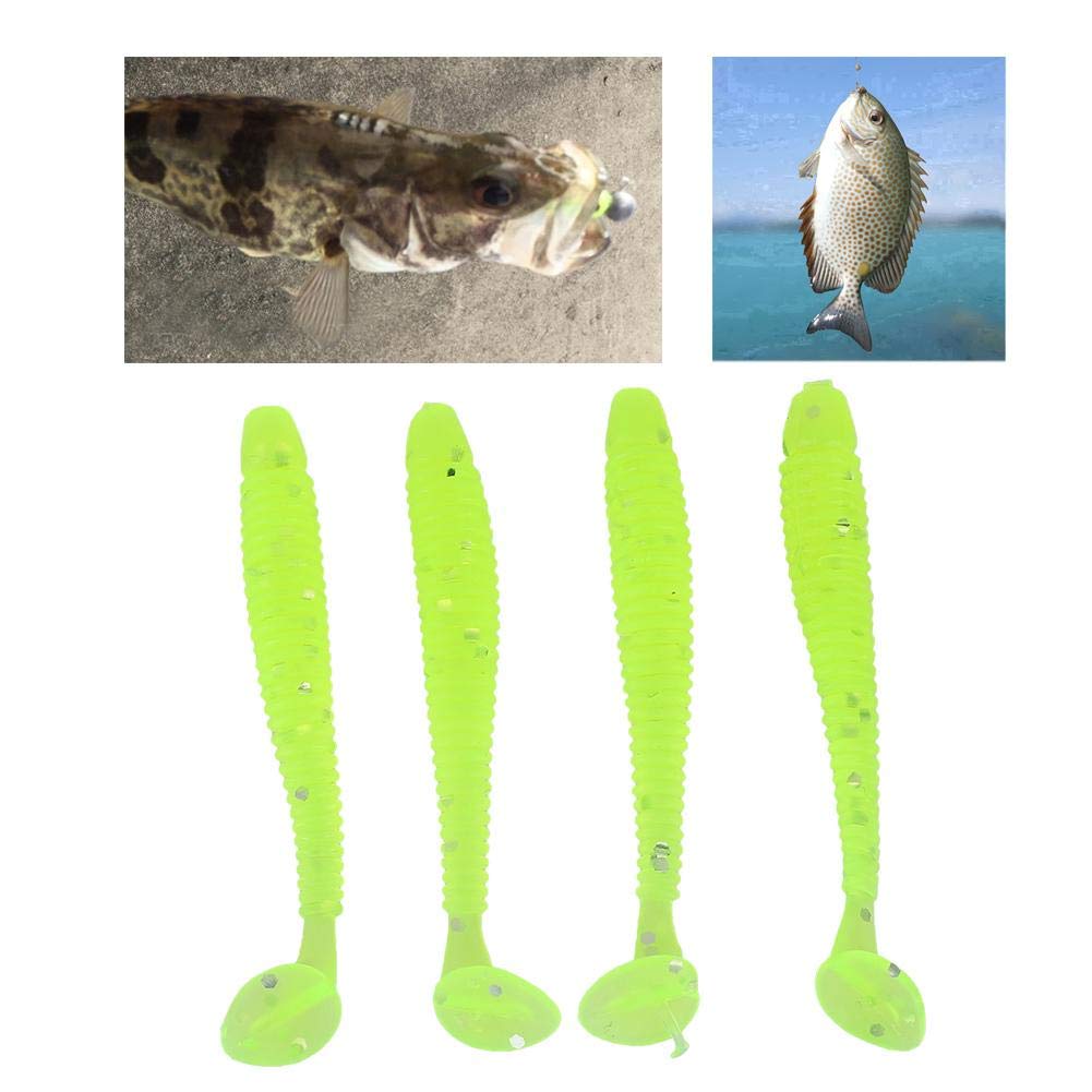 Nouveau haute qualité 3D Fish Eye doux leurre de pêche appât en plastique queue