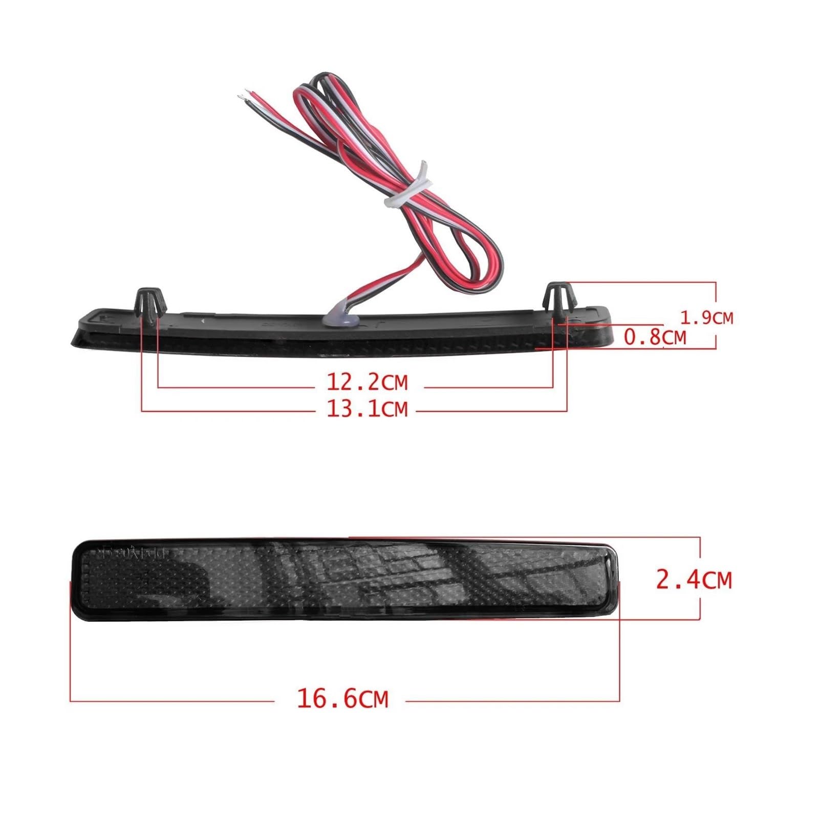 Terzo Freno Luce Lente nera LED Paraurti posteriore Riflettore luce per VW T5 Per Transporter Per Caravelle Per Multivan 2003-2011