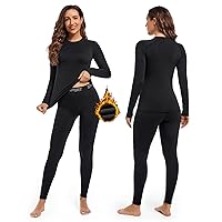 Hyeek Intimo Termico Donna Invernale, Attivo Caldo Manica Lunga Maglia Termica e pantaloni