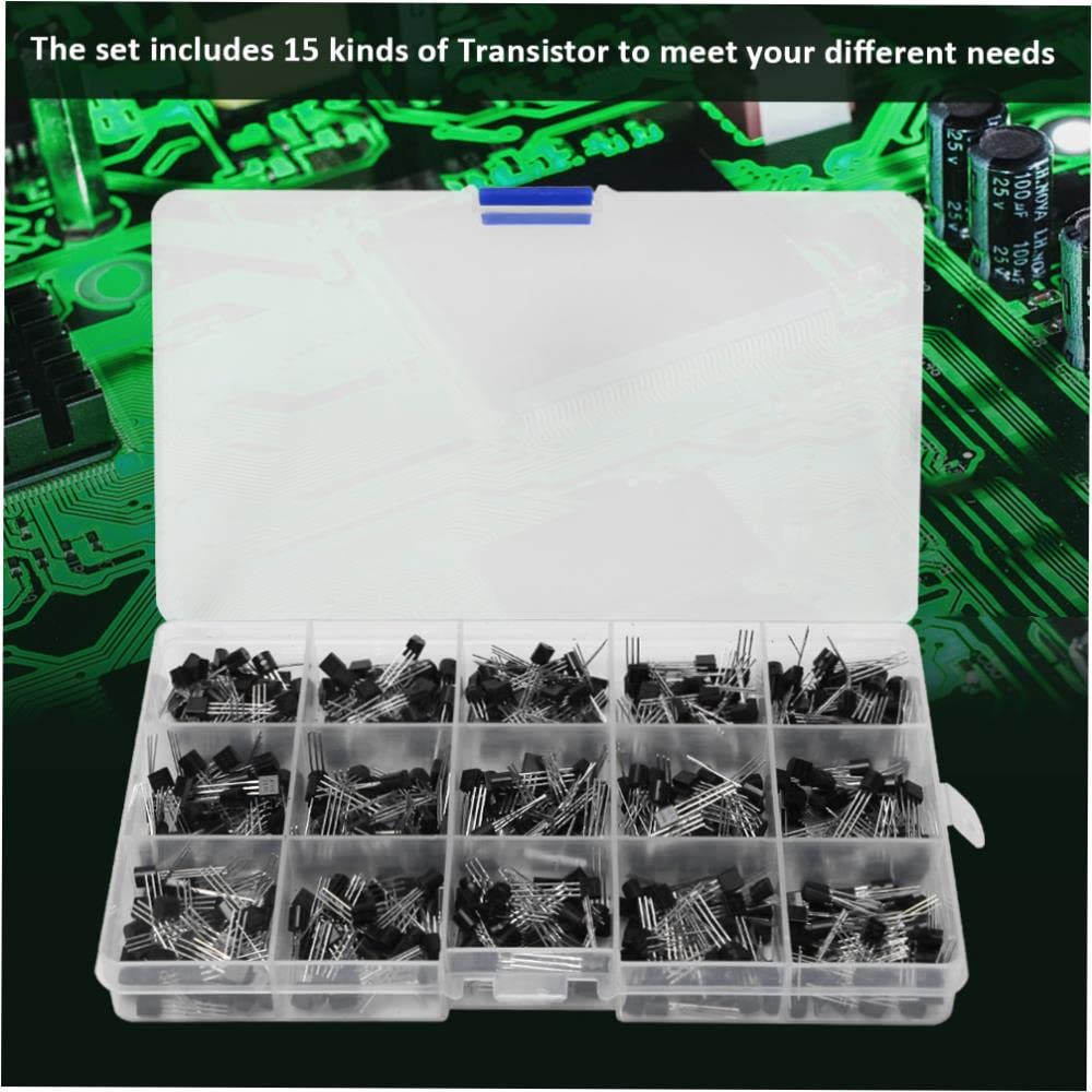 Kit Transistor for Uso Generale 600 NPN/PNP TO-92 - Inserto Dritto 2N2222018 Set Transistor for progetti elettronici