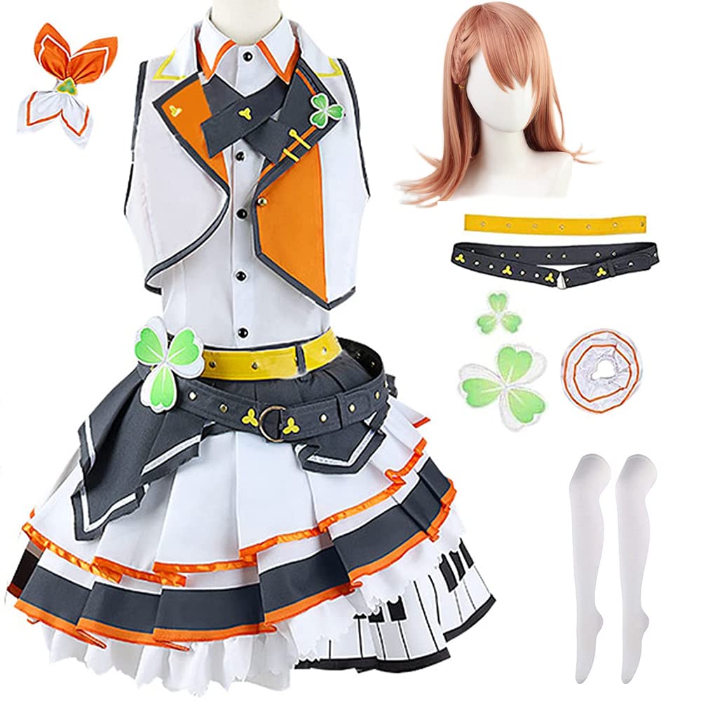 Lmetsky Hanasato Minori Cosplay Costume Project Sekai Minori Cosplay Outfit Dress Uniform With Wig Women Wig