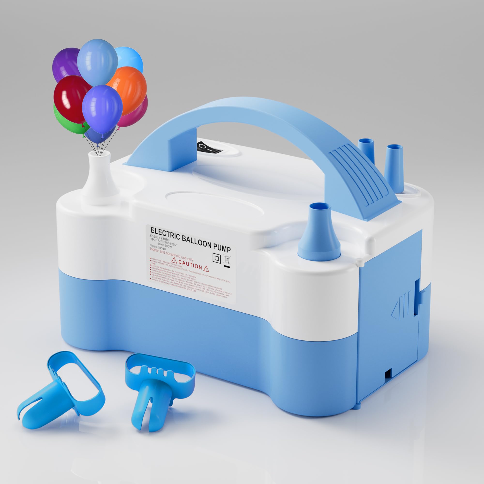 DECOCKRAT Balloon Pump - Electric Dual Nozzle Air Pump for Balloon, Portable Balloon Blower Save Time and Effort, Balloon Inflator for Parties and