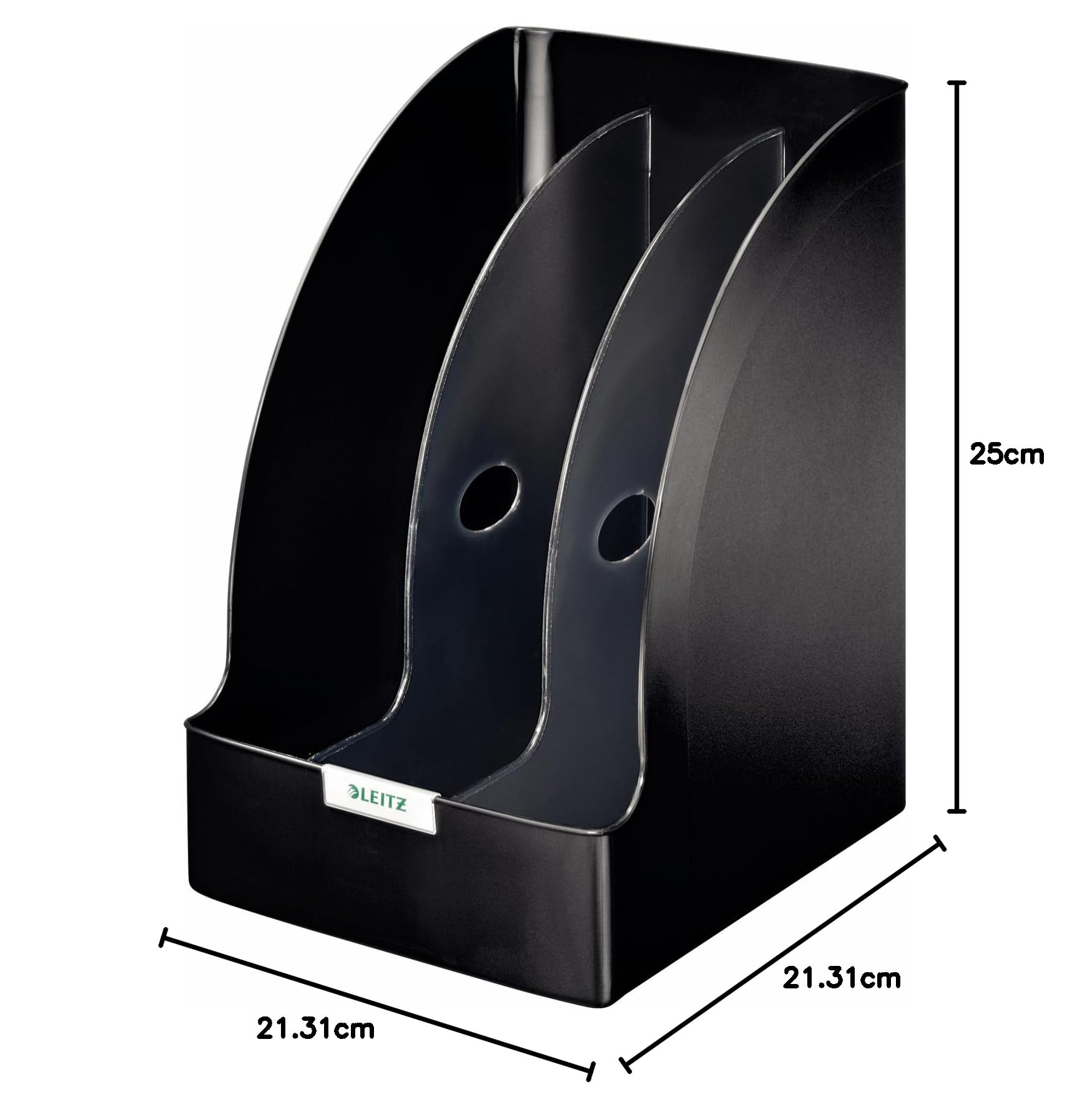Leitz, Dziurkacz Duży Metalowy Leitz WOW NeXXt, Dziurkuje do 30 Kartek (80 gsm), Ogranicznik Formatu, Niewymienne Ostrza, Pojemnik na Zawiasach, Kolor Niebieski (B004I2C4SC)