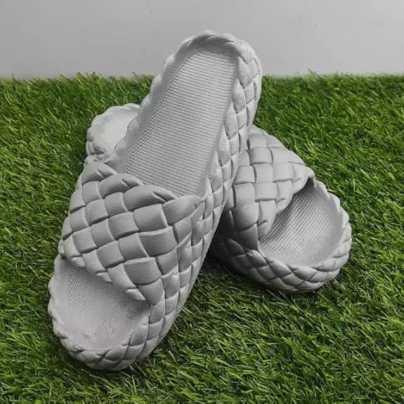 Image of Richmen Women Summer Flip Flop Slippers Casual Pillow EVA Anti-Slip Sole Sandals for Women's & Girls Soft Cushioned Bathroom & Home Slides Rubber Flats