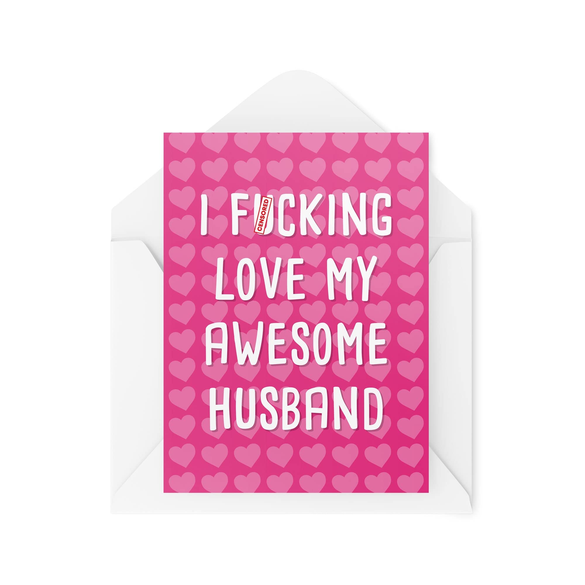 Husband Cards Anniversary Card I F*cking Love My Awesome Husband Valentines Day Birthday for Him Wedding Day Novelty CBH529