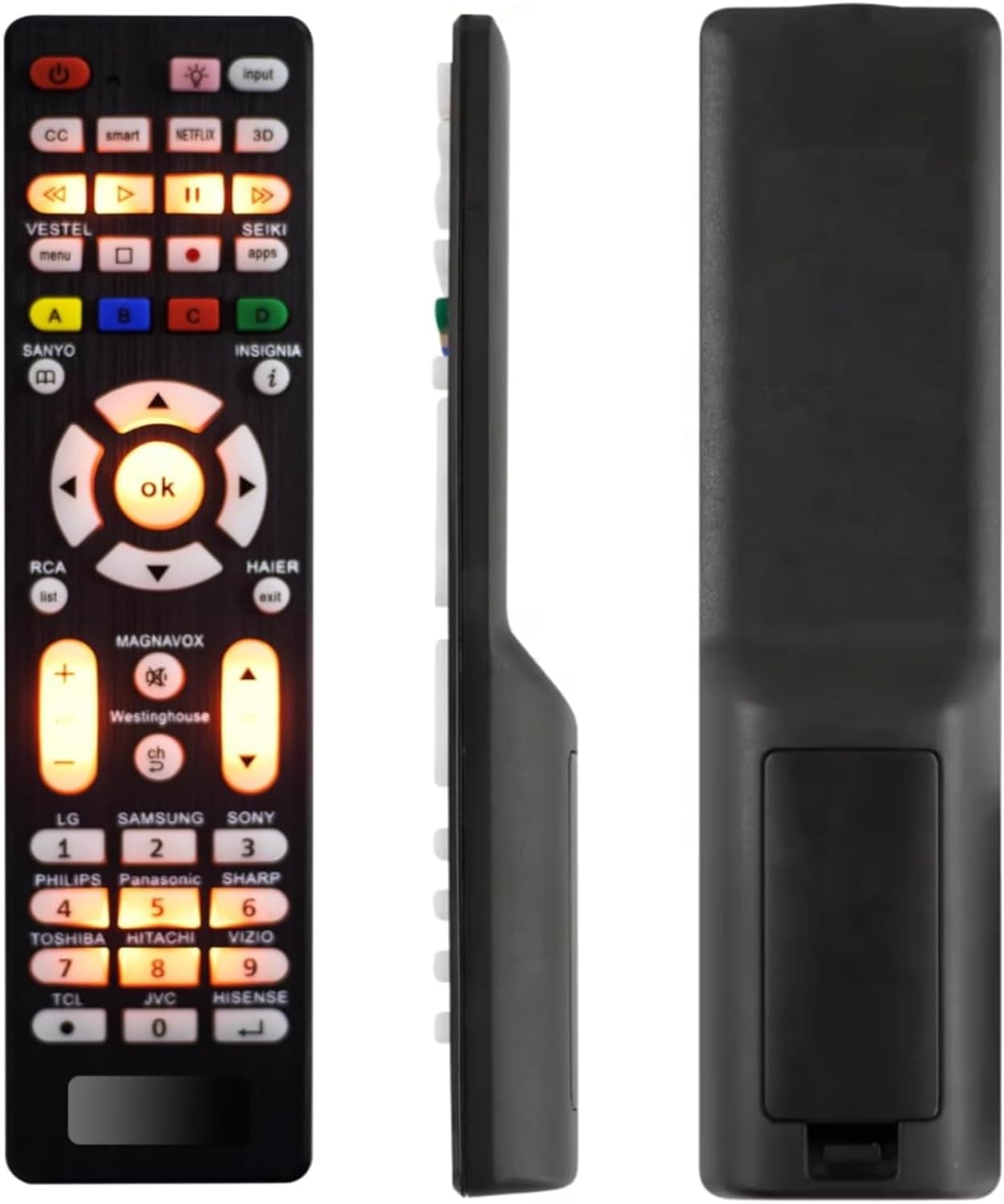 Universal TV Remote Control for Samsung,LG, Sony, Sharp, Vizio, Philips, Toshiba, Hitachi, Sanyo, JVC, TCL, Hisense, Vestel, Seiki, Insignia, Magnavox, haier, Panasonic All Series TV