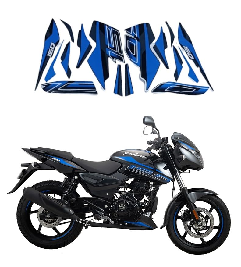 PHITO Bike Fancy Stickers and Decal Kit Stickers Compatible for PLSR (BLUE150)-image-19