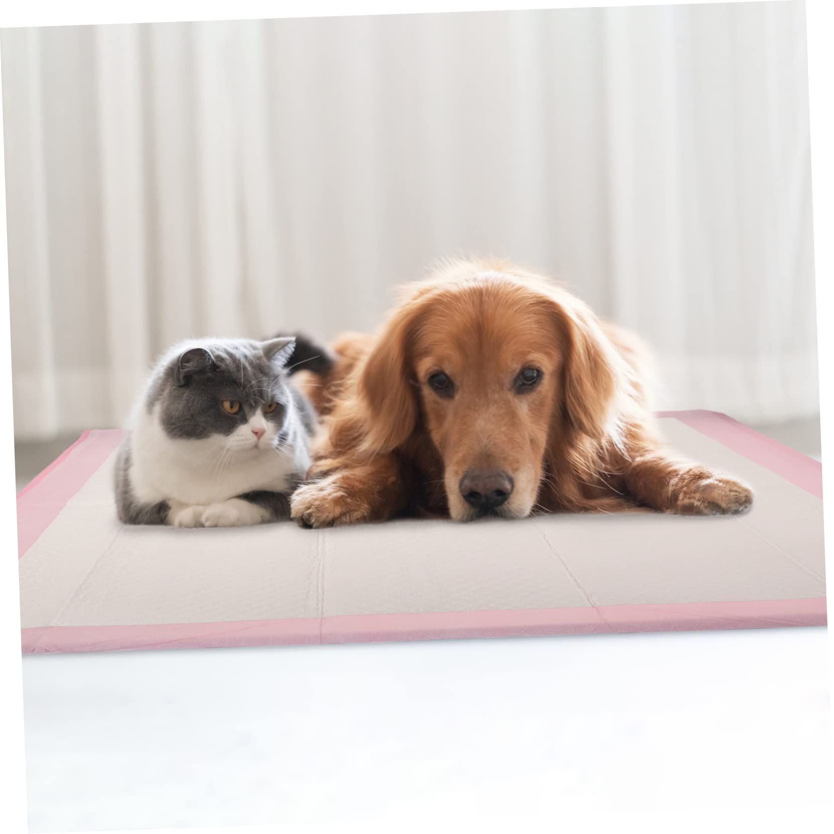 Almohadilla de orina urinario Tren Almohadillas para orina Extra Grandes para Perros. Mascotas Almohadillas para Perros Pierras de orina de los Perros Papel higiénico Rosa