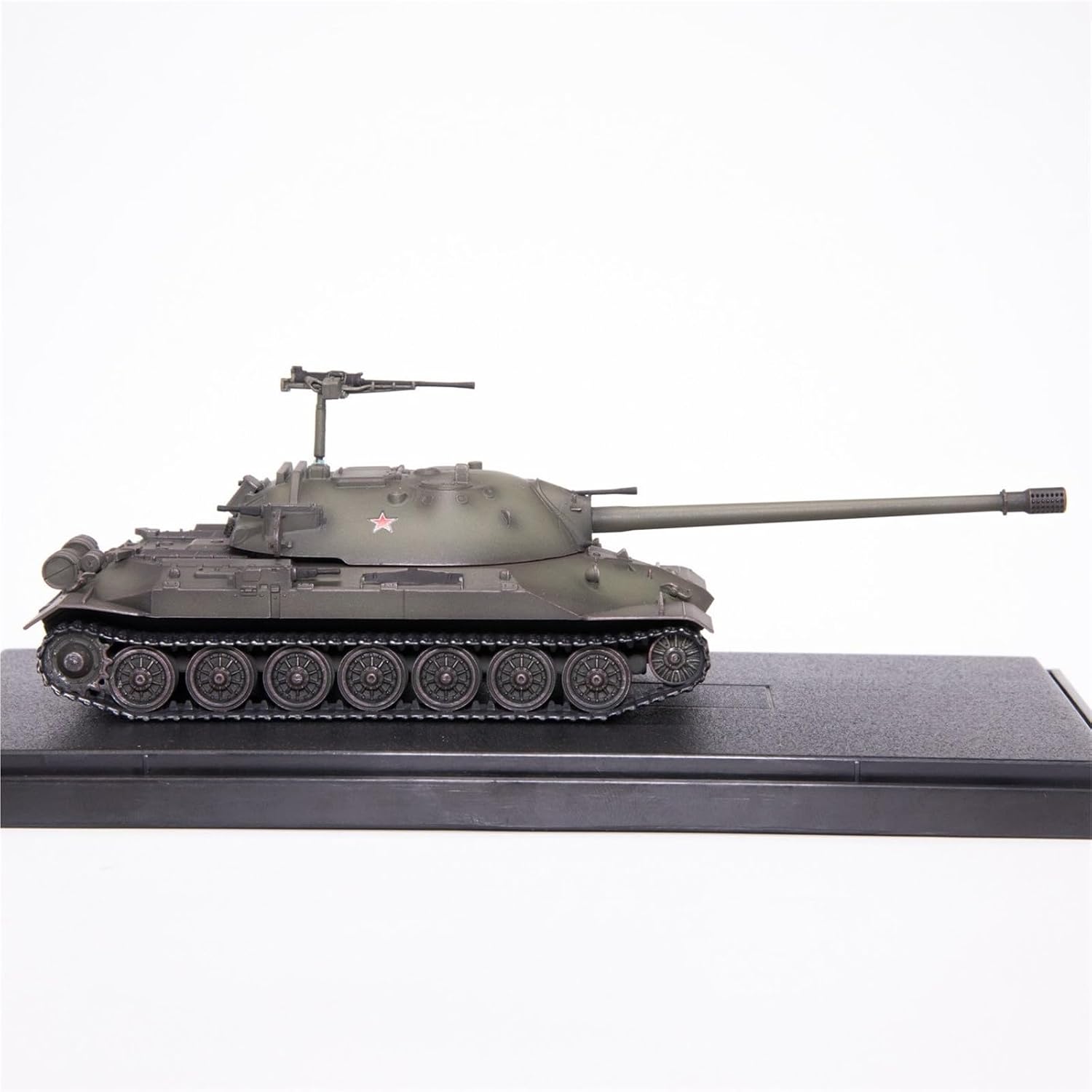 Realistic Tank 1/72 Scale Soviet is-7 Heavy Tank Plastic Model, Green Paint Scheme, Metal Gun Barrel Static Tank Model
