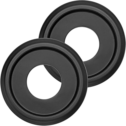 Paquete de 2 medallones de techo de poliuretano moldeados para lámparas y ventiladores de techo, 10 pulgadas de diámetro exterior x 4 pulgadas de