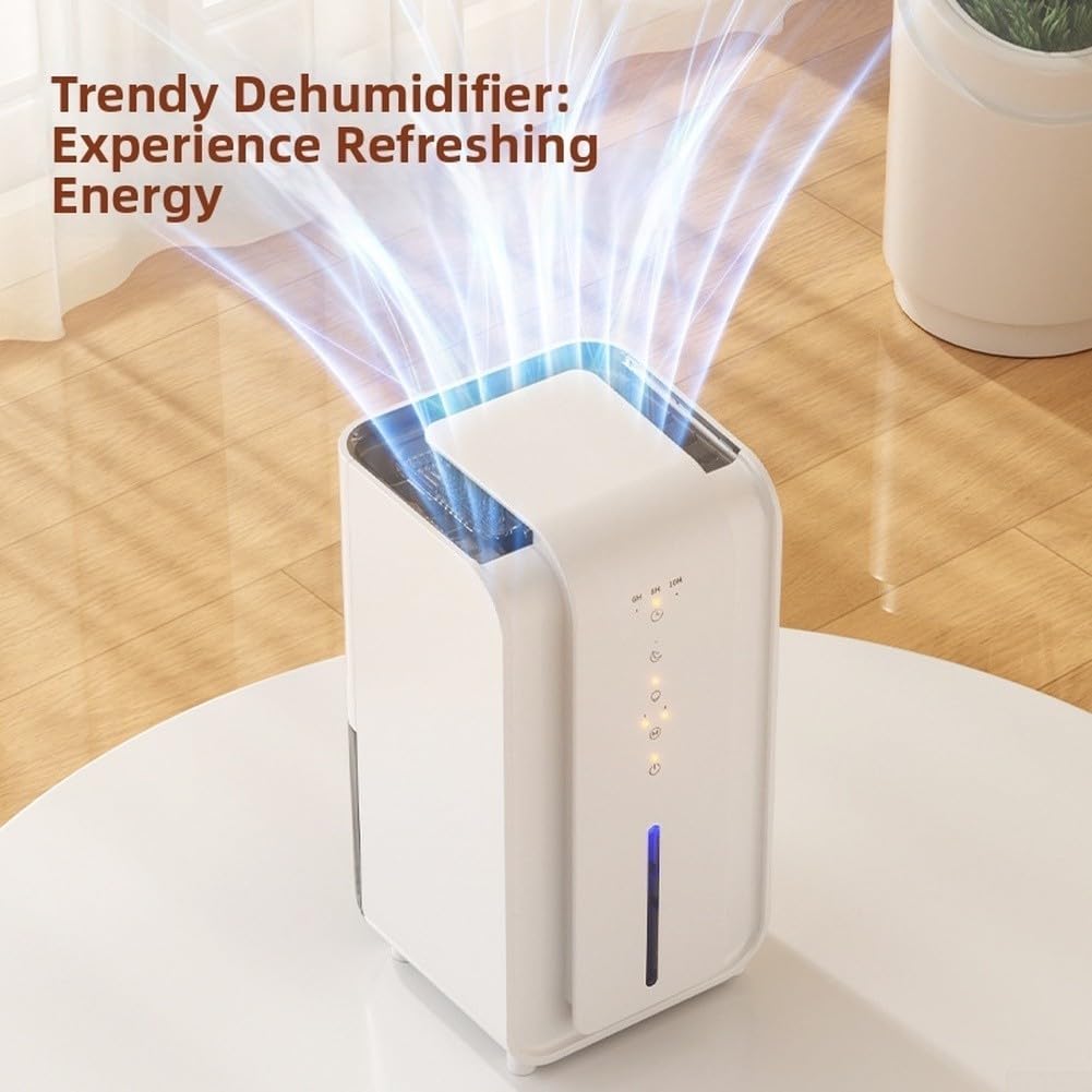 Deumidificatore elettrico 1500ml Timer silenzioso per casa (Regno Unito) | Rimuove l'umidità in eccesso, serbatoio grande da 1500 ml, funzionamento silenzioso sotto i 30 db, ideale per camere da letto