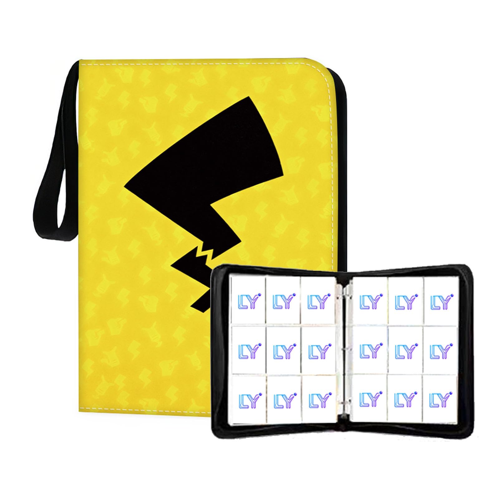 Trading Card Albums 900 Pockets, Heavy Duty Trading Card Binder Storage, Waterproof PU Card Folders with 50 Removable Sleeves