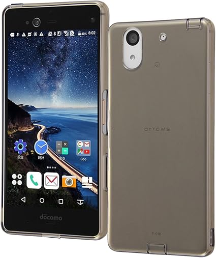 Amazon レイ アウト Arrows Nx F 01k ケース Tpuソフト コネクタキャップ付き ブラック Rt Ark1tc10 B レイ アウト 家電 カメラ