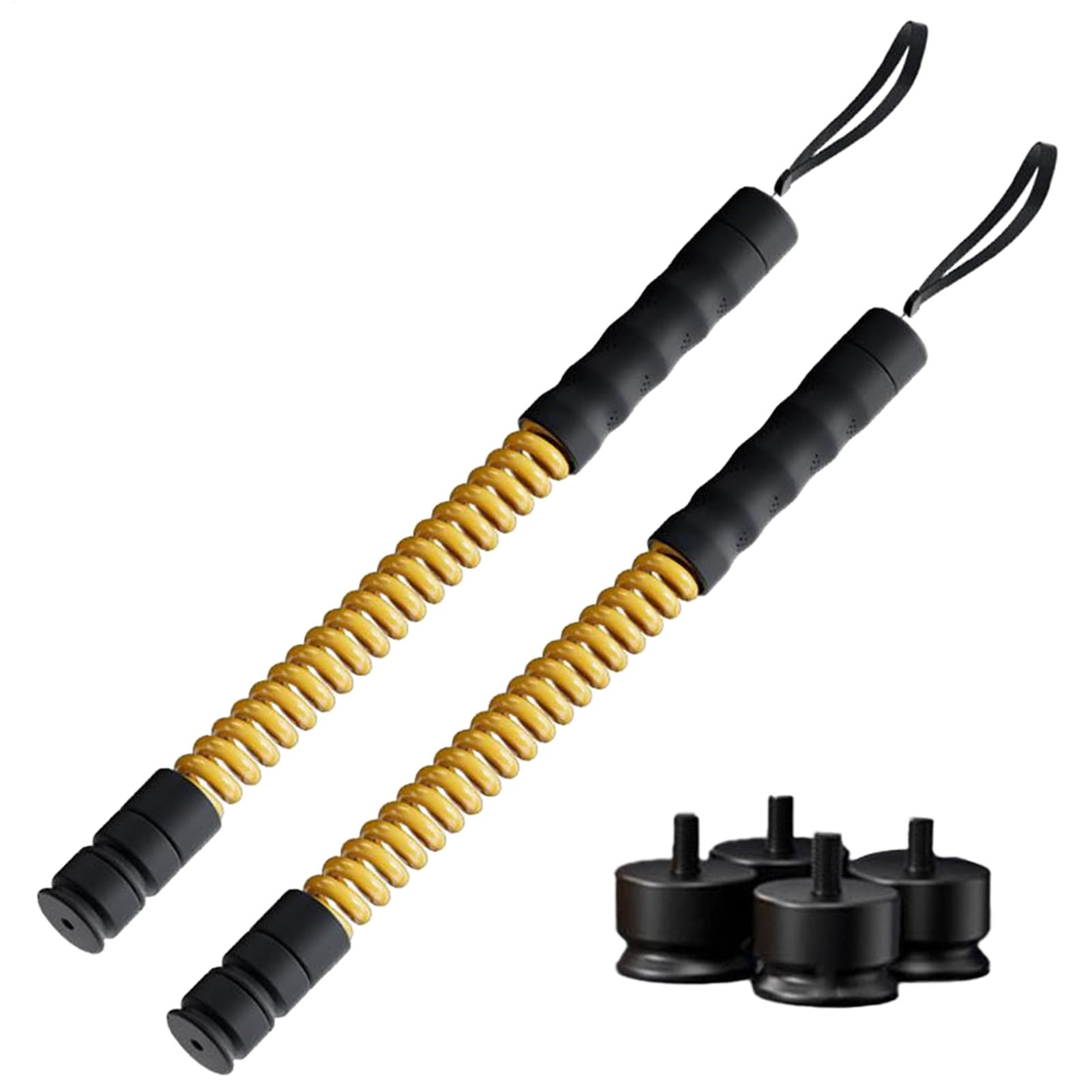 Battle Ropes Attrezzatura Portatile con Resistenza Regolabile | 2 Pezzi Corde per Allenamento Ponderate con Resistenza Regolabile per Fitness Pugilato Aerobica Sport ed