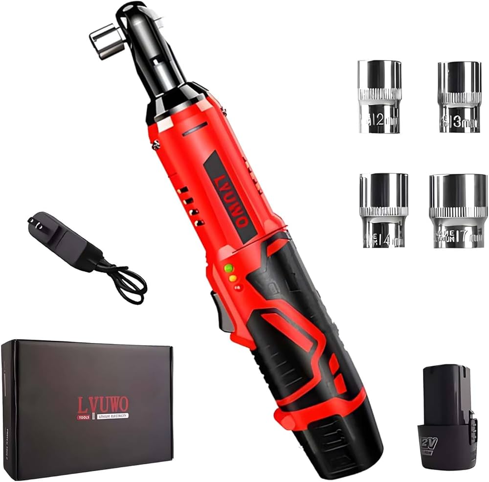 Amazon | LYUWO コードレス電動ラチェットレンチセット、45 N.M/ 380