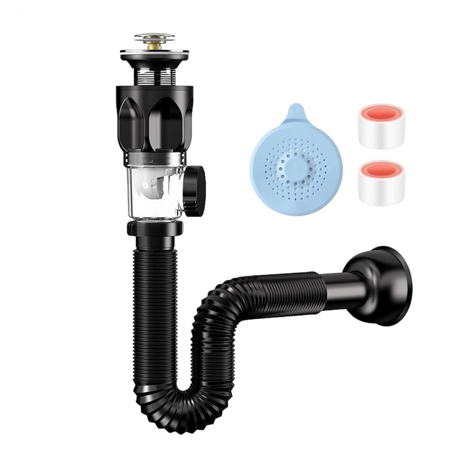 Universal Flexible Sink Drain Pipe Set(Press Set)