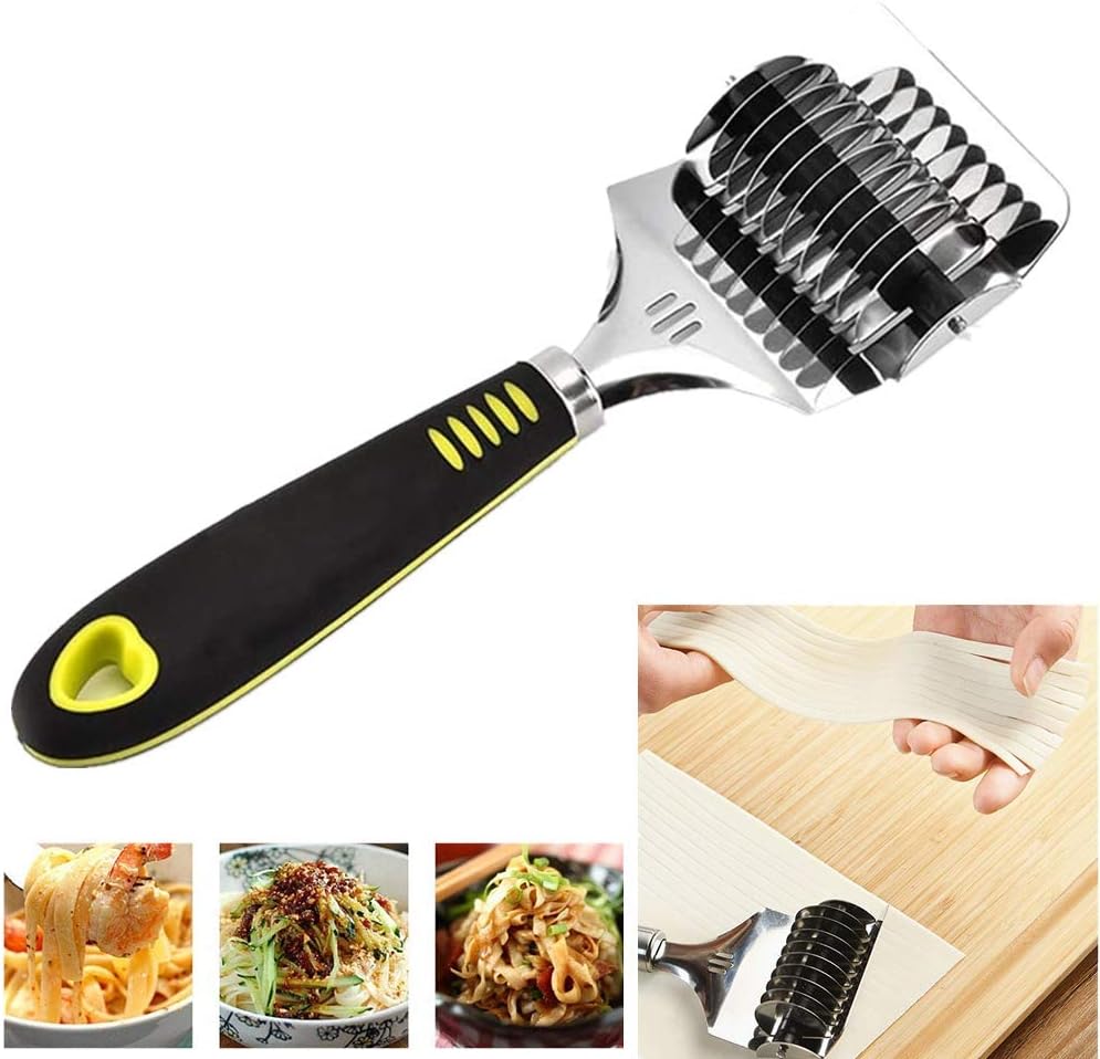 Noodle Lattice Roller Home 8 inch High Grade Stainless Steel Noodle Lattice Roller Docker Dough Cutter Spaghetti Maker for Kitchen Cooking Tools Noodle Lattice Roller Home 8 inch High Grade Stainless Steel Noodle Lattice Roller Docker Dough Cutter Spaghetti Maker for Kitchen Cooking Tools
