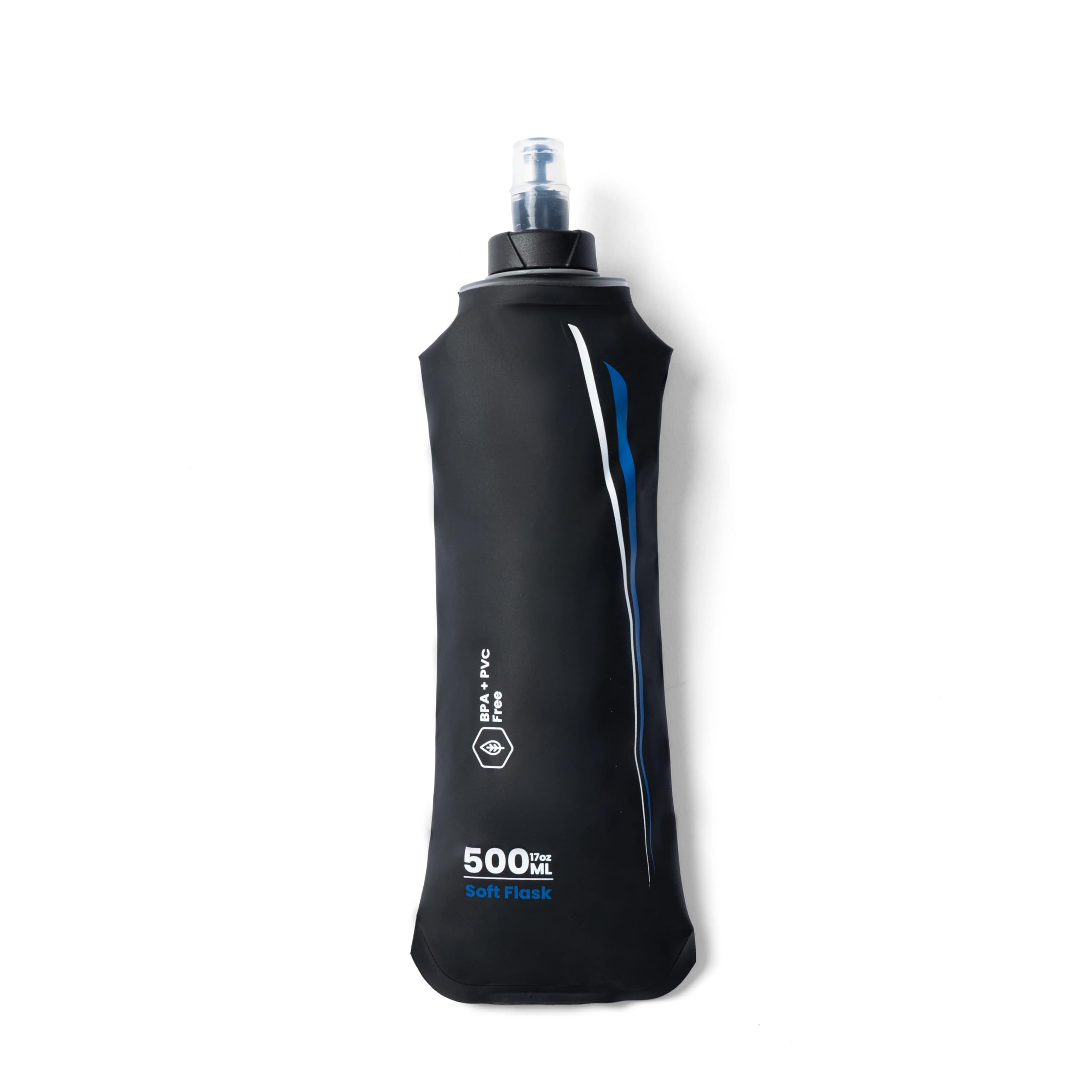 Tripole Hydration & Water Soft Flask for Running and Cycling | 500 mL (Black)-picture-14