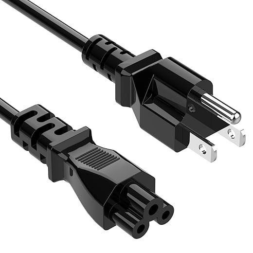 3 Prong Power Cord Replacement Power Cable for Computers, TV, Monitors, Dell,IBM,HP,Asus,Sony,Samsung,Toshiba,Lenovo,Acer,Epson Printer, LG LED LCD Smart 1080p HDTV, 6 Ft AC Cable