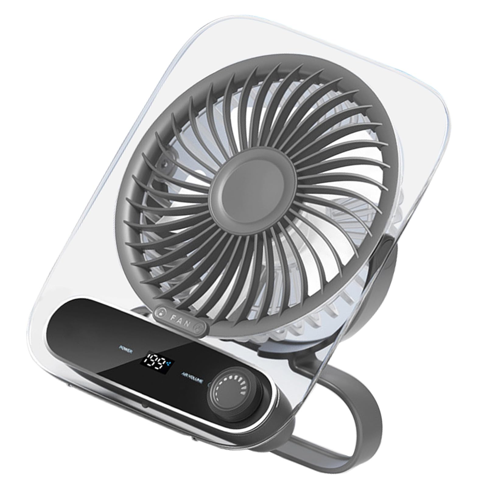 TAZIZI Practical Small Desktop Fan Comfortable Small Rechargeable Air Cooling Suitable for Effective Cooling Quiet Operations