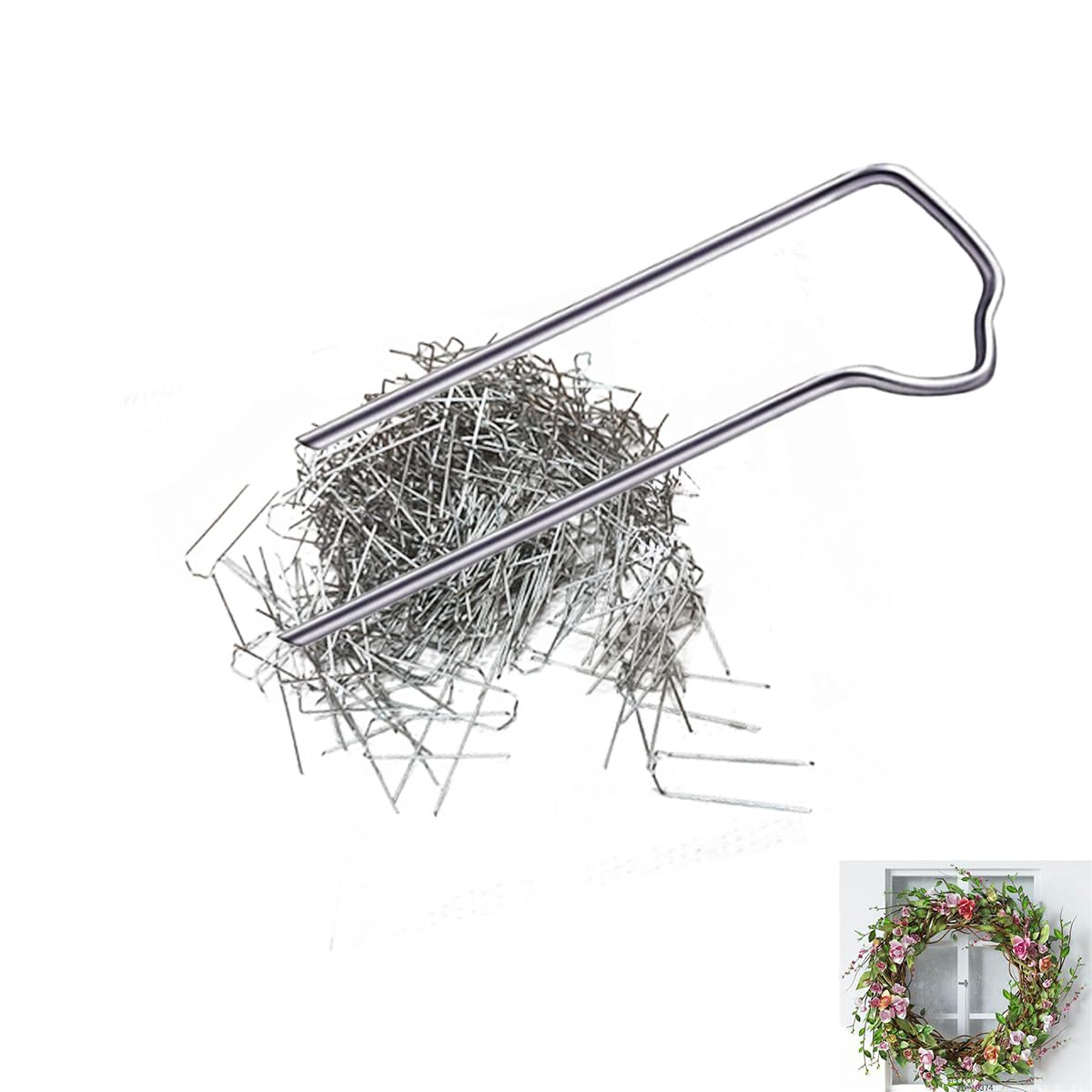 300pcs Floral Pins,1.7 inch Greening Pins,for DIY Sewing Project,Straw Wreaths,Bouquet,Foam