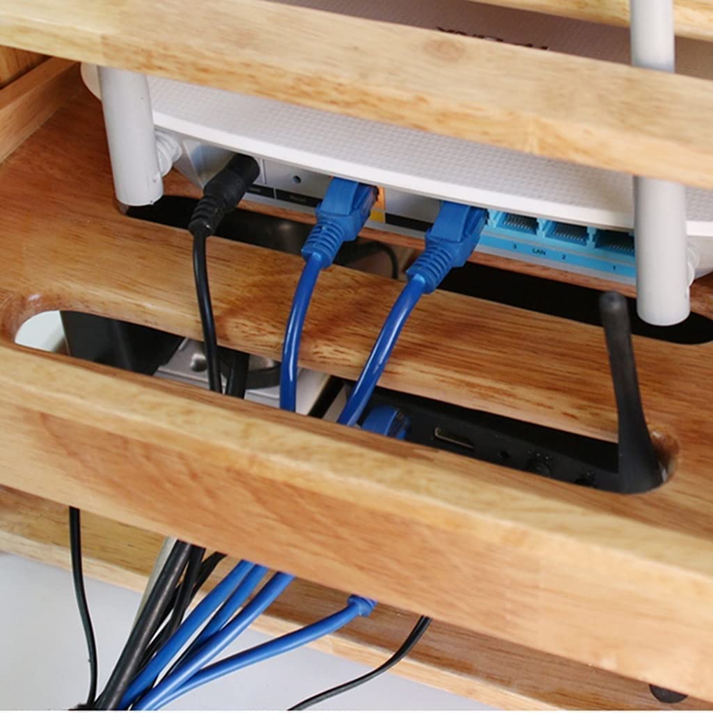 ❀❀❀Wifi-Router-Regal,Desktop-Deko-Box, Aufbewahrungsbox for kabellose Router – Router-Aufbewahrung, Wandregal, WLAN-Set, Rack-Top-Hängeboxen, Netzkabel-Buchse, Finishing-Box, Desktop-Aufbewahrungsbox,
