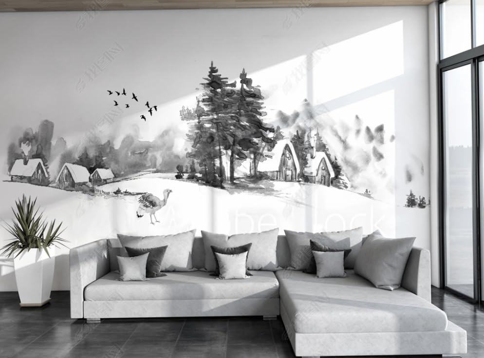 Papier Peint Intissé Grand Format pour Rénover un Mur de Restaurant