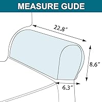 Vista 7 de Turquoize Fundas elásticas para reposabrazos para sillas y sofás, fundas para reposabrazos de sofá de elastano jacquard, fundas antideslizantes