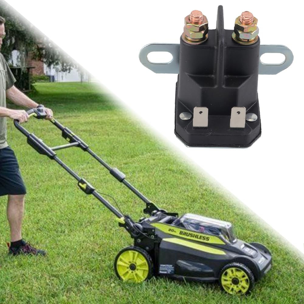 Replace 862-1211-211-16 YINNCKE Starter Solenoid Relay Riding Lawn Mower Starter Solenoid Relay 12V Fits for John Deere Fits for MTD Fits for Cub