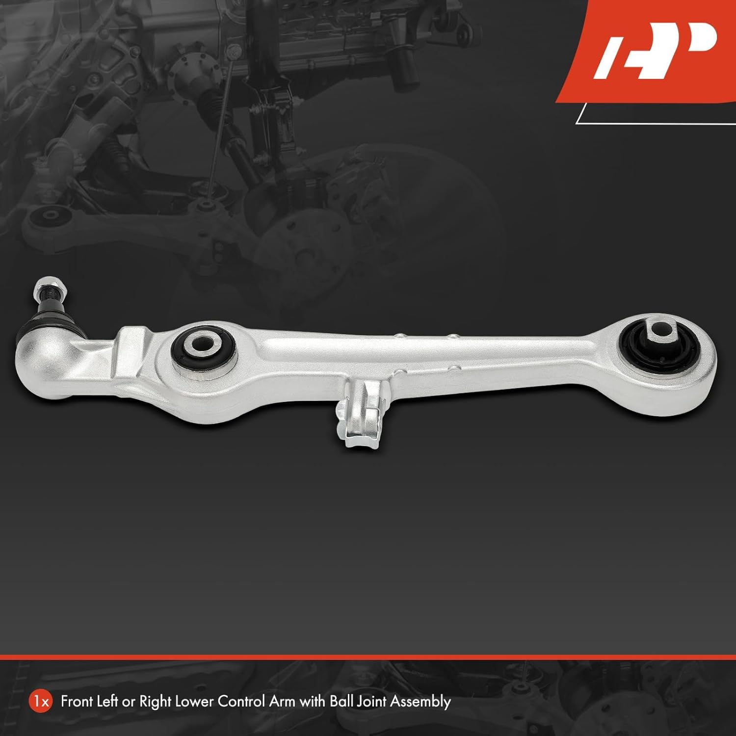 A-Premium Front Lower Control Arm, with Ball Joint & Bushing, Compatible with Volkswagen Passat 2003-2005, Audi A6 Quattro 2000-2004, A6 Quattro 2000-2003, S4 2000, S6 2002-2003, S8 2001-2003